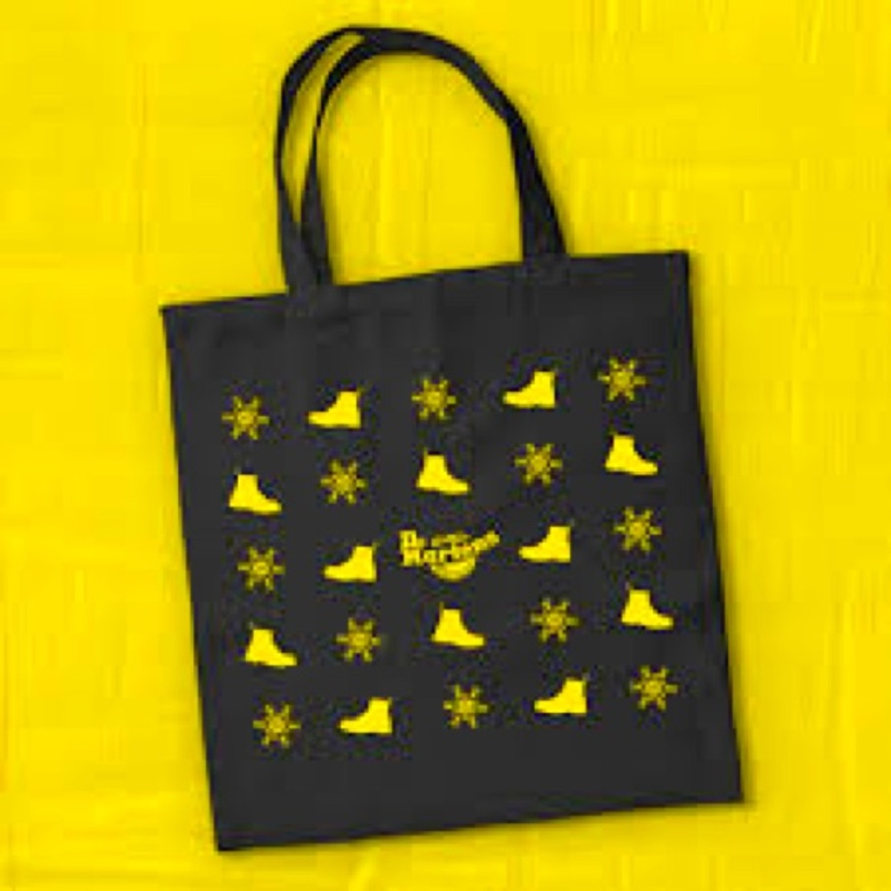 Dr. Martens Black and Yellow Tote Bag